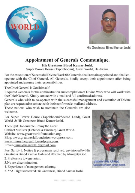 Appointment of Generals Communique..JPG